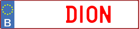 Truck License Plate
